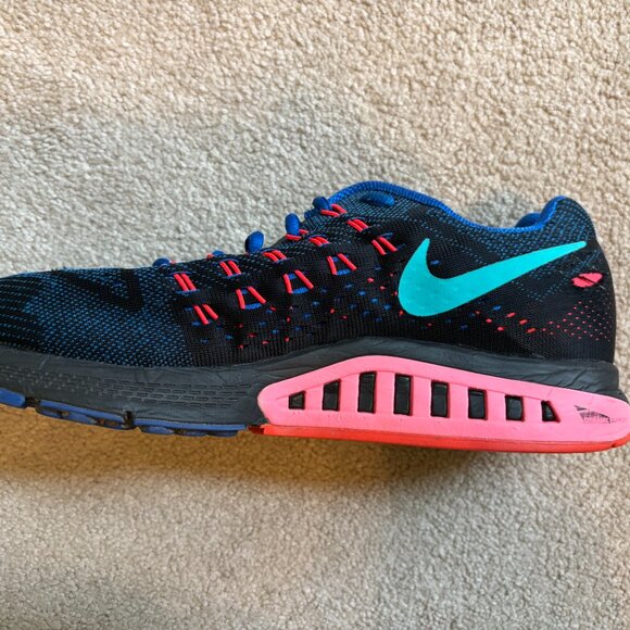 Nike Air Zoom Structure 18 Men's Running Shoes Size 11.5 Blue Black 683731-400 - Picture 7 of 10